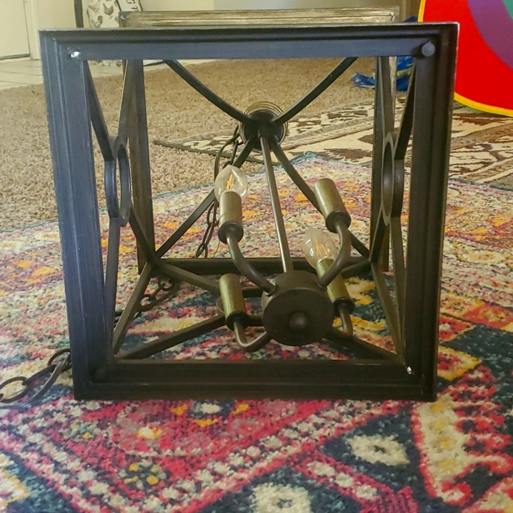 Capital Lighting Landon Collection 4 Light Full Sized Cage Pendant - Picture 7 of 8